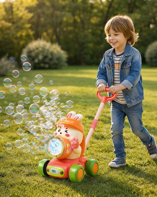 Kids Bubble Push Toy with LED Lights, USB Rechargeable
