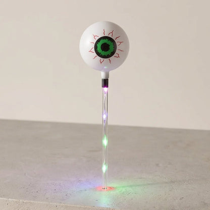 Halloween Eyeball Garden Stake Lights with LED Acrylic Stakes – Set of 6