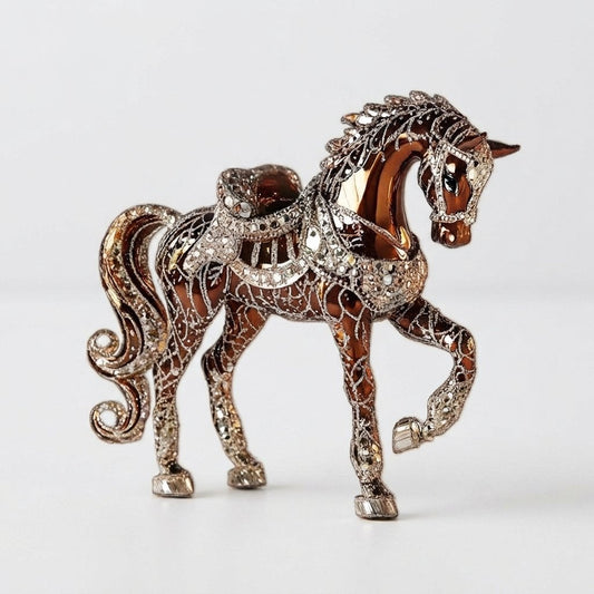 Acrylic Horse Christmas Tree Ornament with Hanging Cord