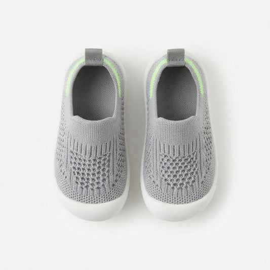 Kids Slip-On Mesh Trainers with Heel Pull Tab