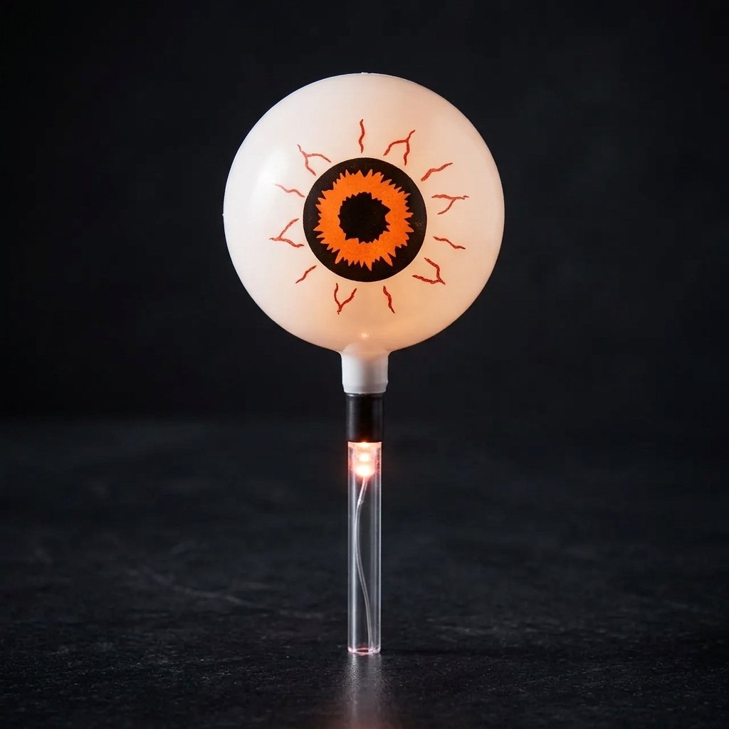 Halloween Eyeball Garden Stake Lights with LED Acrylic Stakes – Set of 6