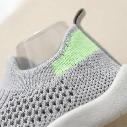 Kids Slip-On Mesh Trainers with Heel Pull Tab
