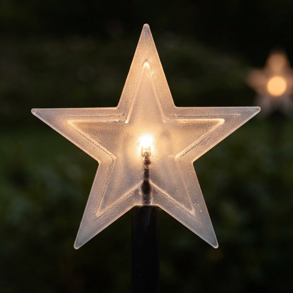 Outdoor LED Garden Stake Lights in Christmas Shapes, Set of 5