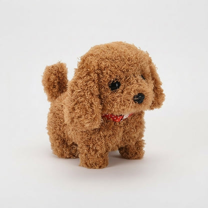 Interactive Robot Puppy with Plush Coat, Walking and Barking