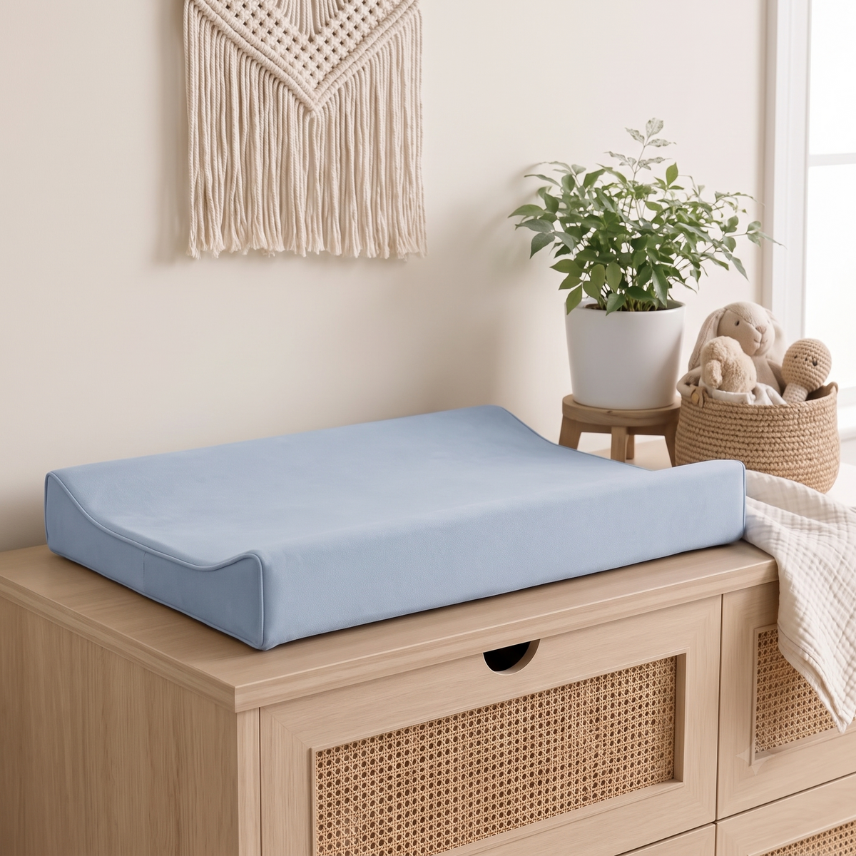 Wipe-Clean Baby Changing Pad with Raised Sides, 80 x 40 cm