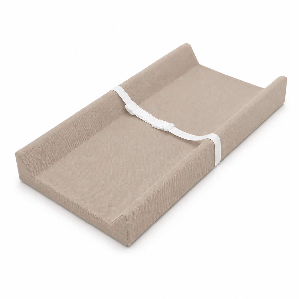 Contoured Baby Changing Pad with Raised Sides, Khaki