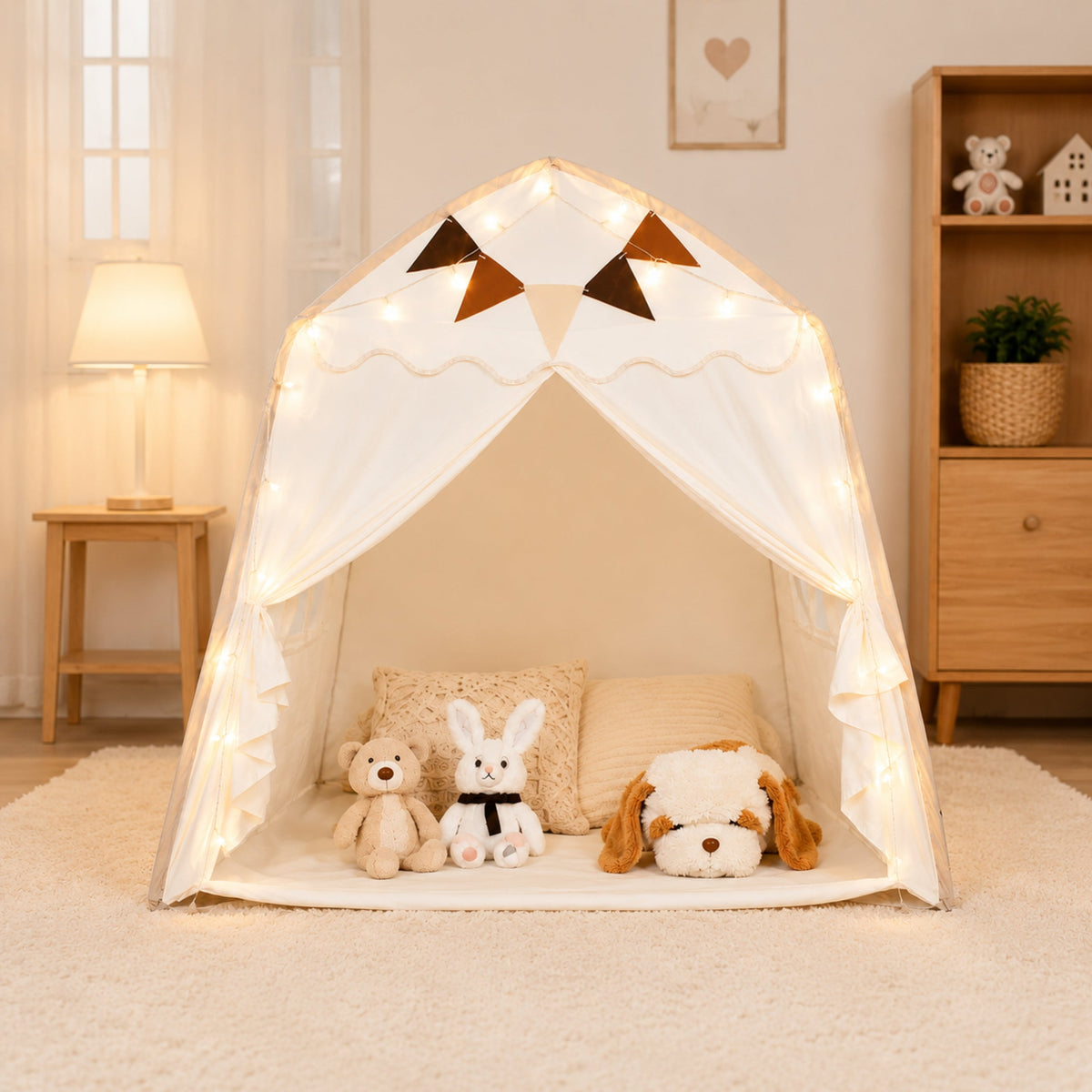 Kids Canopy Play Tent with Fibreglass Rods