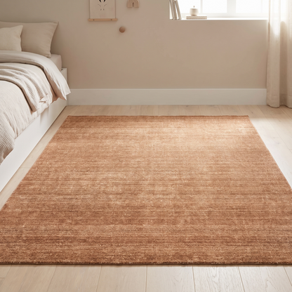 Washable Kids Rug with Built-In Underlay, Caramel – 180 x 120 cm