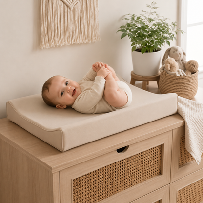 Wipe-Clean Baby Changing Pad with Raised Sides, 80 x 40 cm
