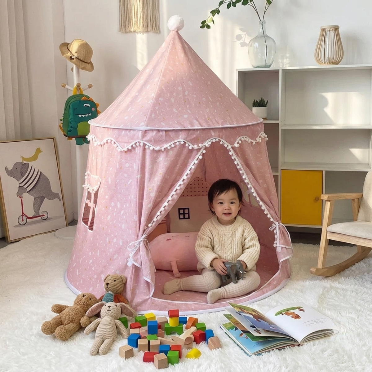 Kids Indoor Teepee Play Tent